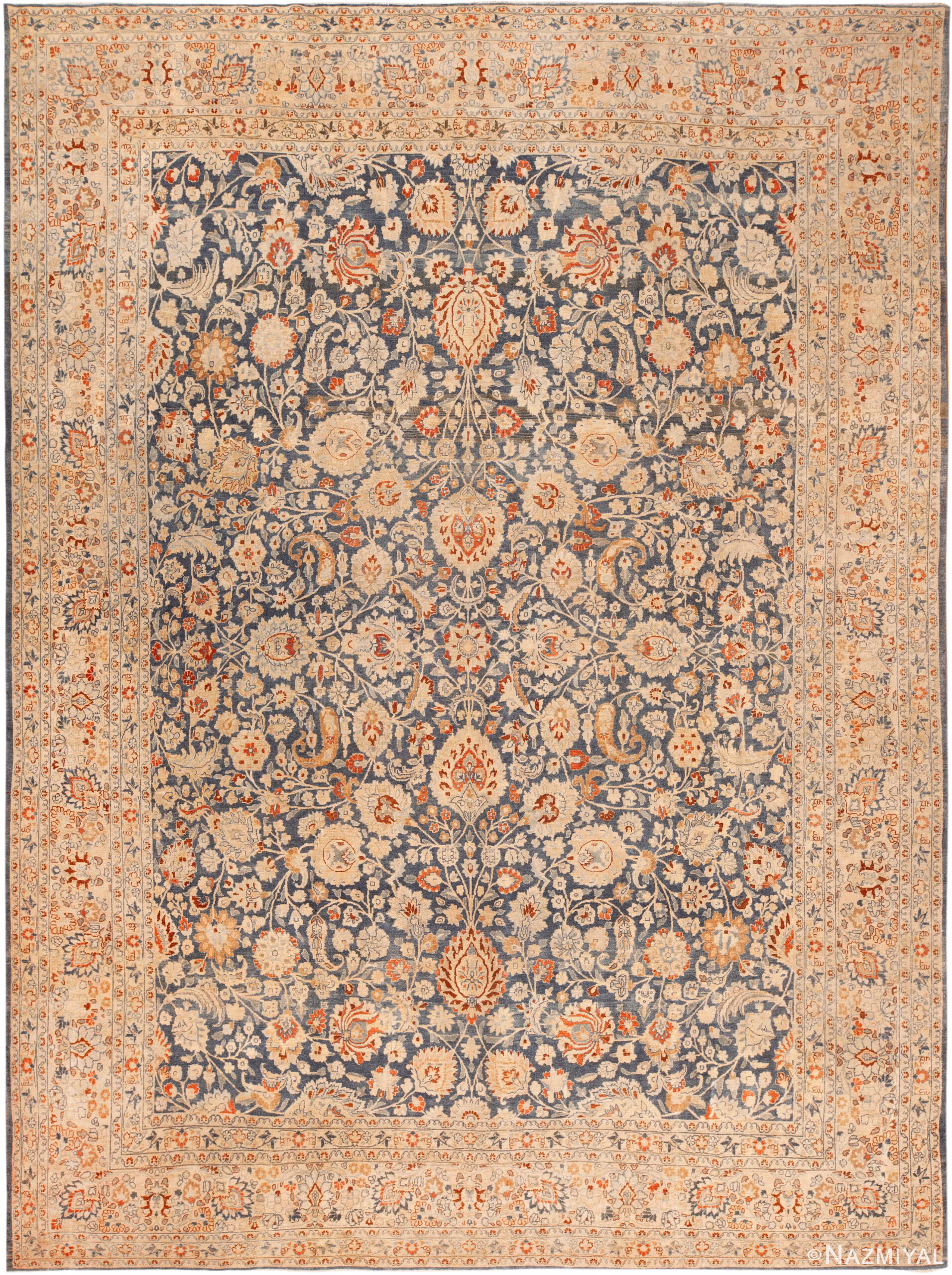Large Antique Persian Khorassan Rug 74095 by Nazmiyal Rugs