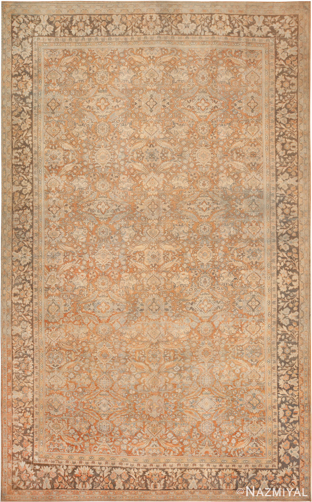 Large Antique Persian Mahal Rug 73271 by Nazmiyal Rugs
