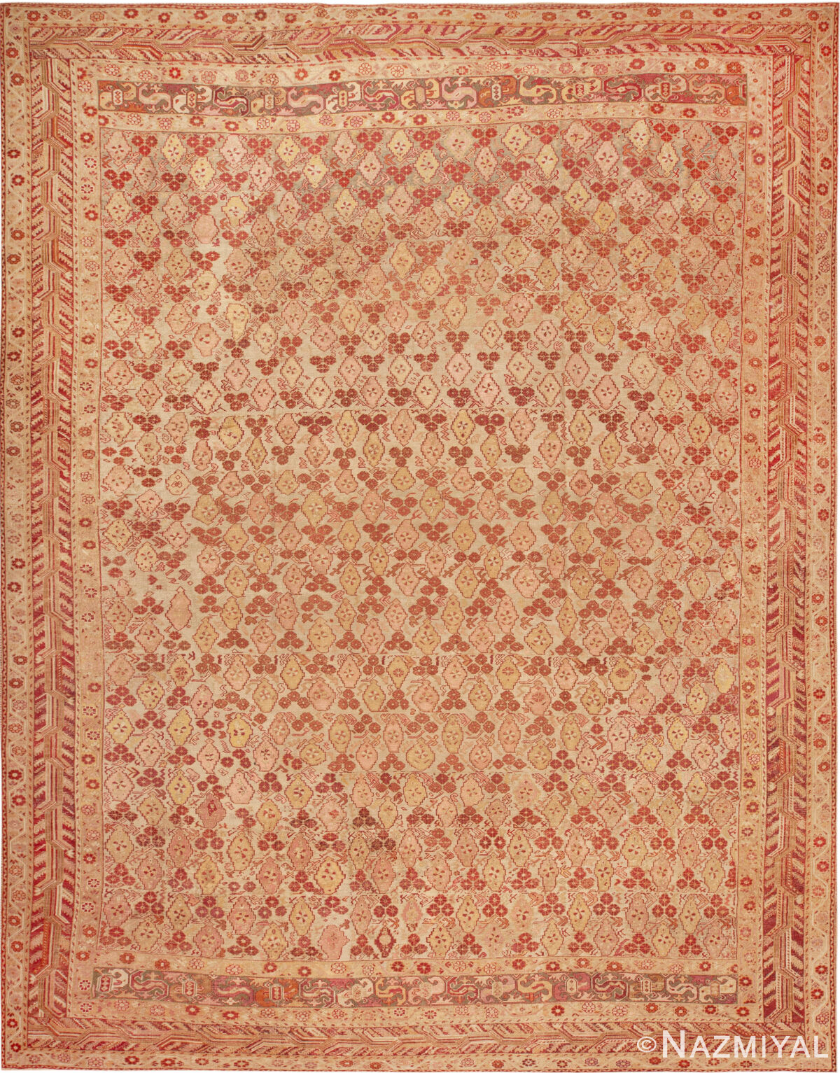 Large Antique Turkish Ghiordes Rug 74091 by Nazmiyal Rugs