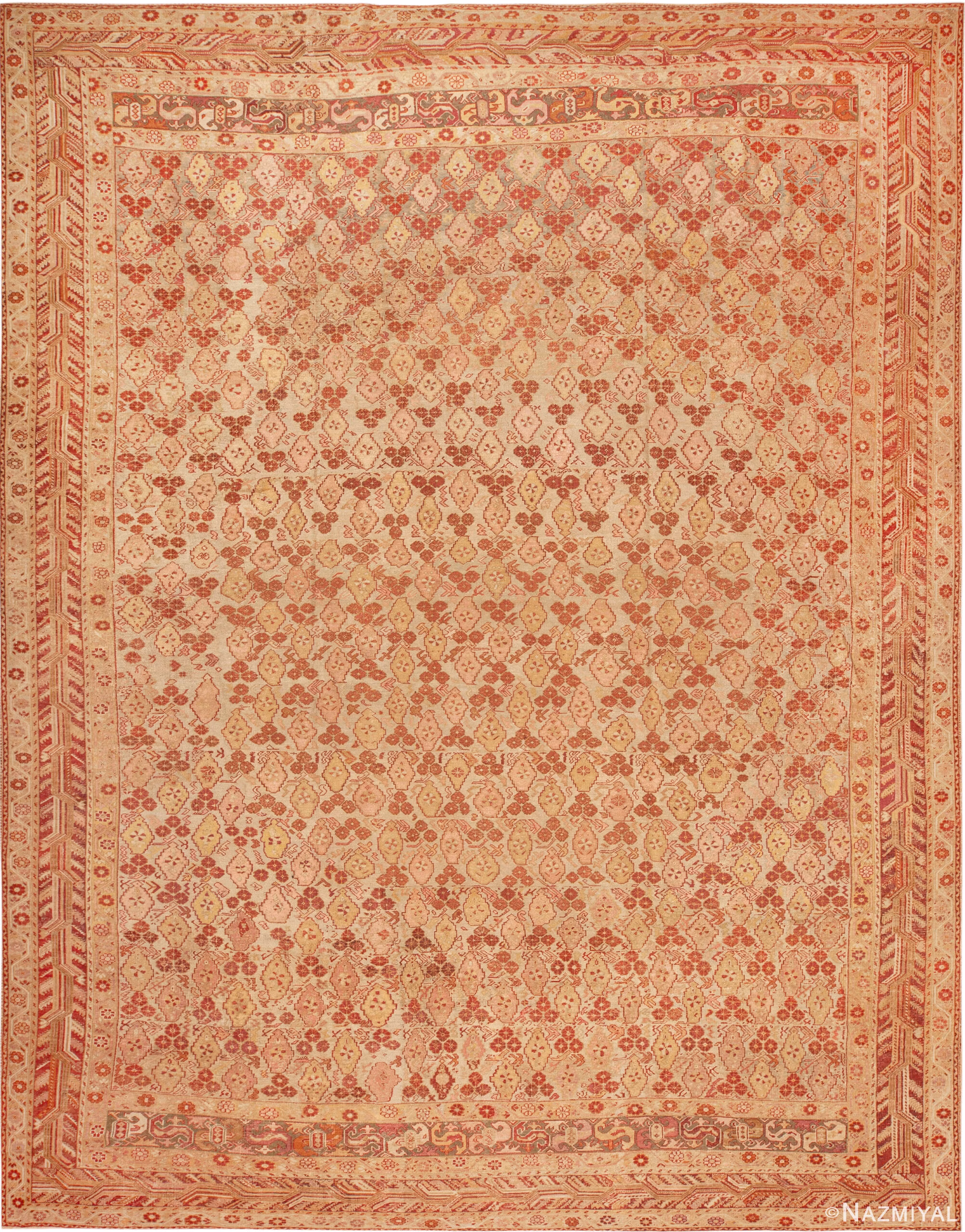 Large Antique Turkish Ghiordes Rug 74091 by Nazmiyal Rugs