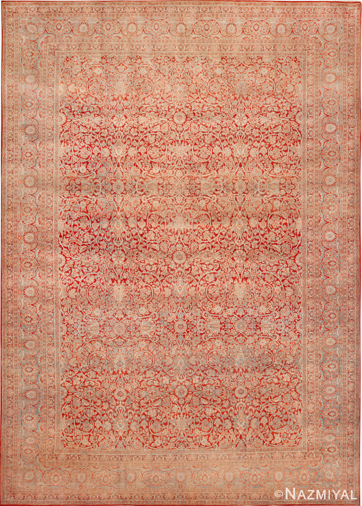 Large Vintage Persian Tabriz Rug 73250 by Nazmiyal Rugs