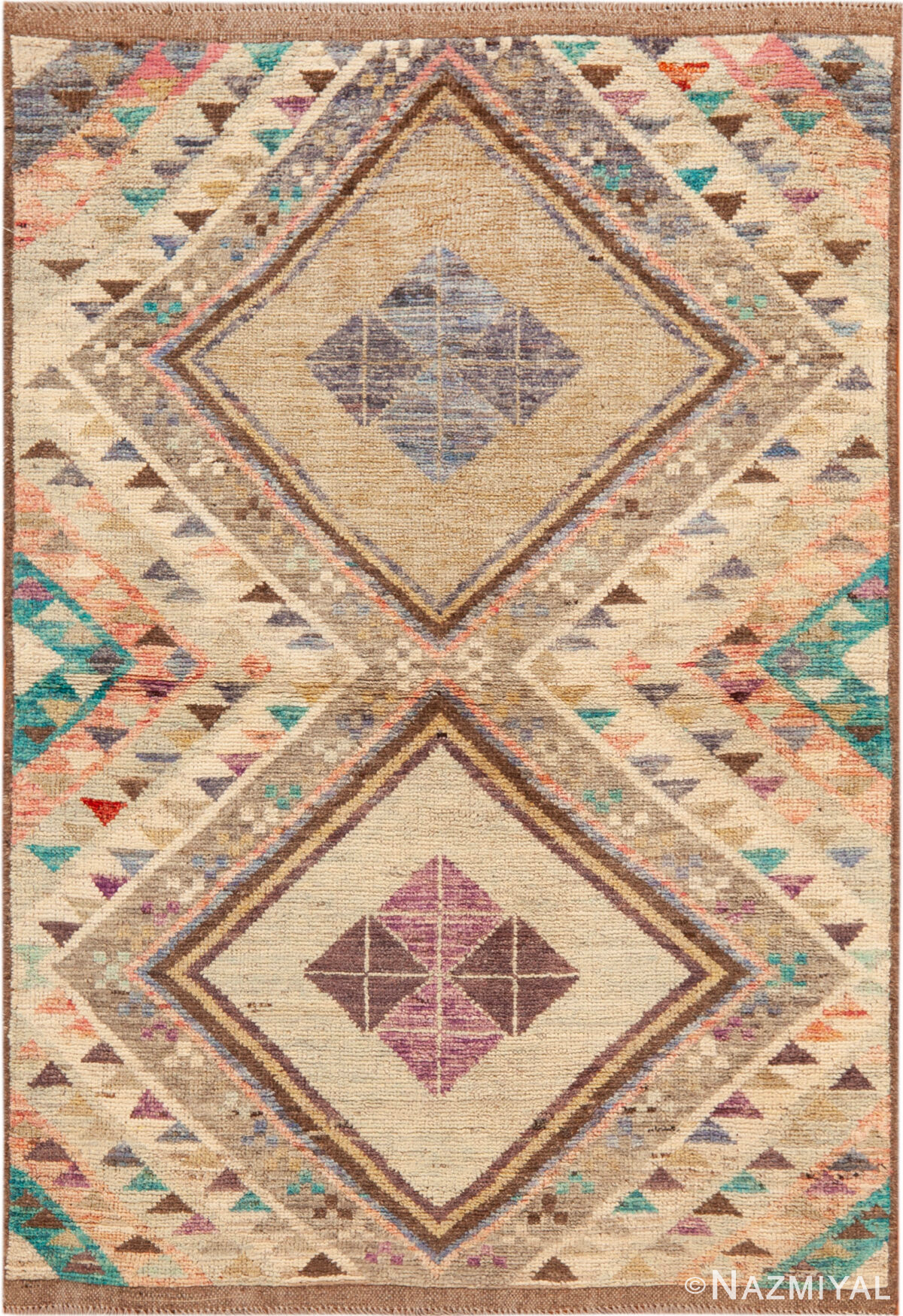 Modern Central Asian Abstract Rug 12376 by Nazmiyal Rugs