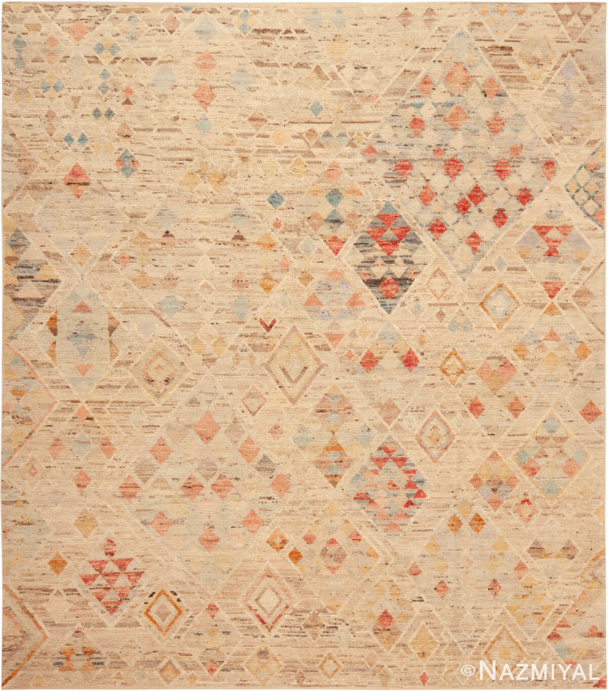 Modern Central Asian Abstract Rug 12385 by Nazmiyal Rugs