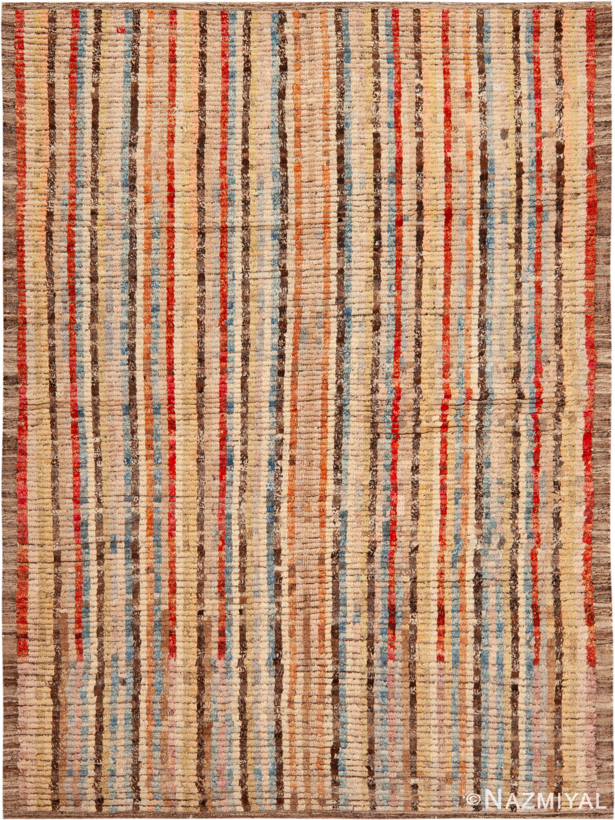 Modern Central Asian Abstract Rug 12409 by Nazmiyal Rugs