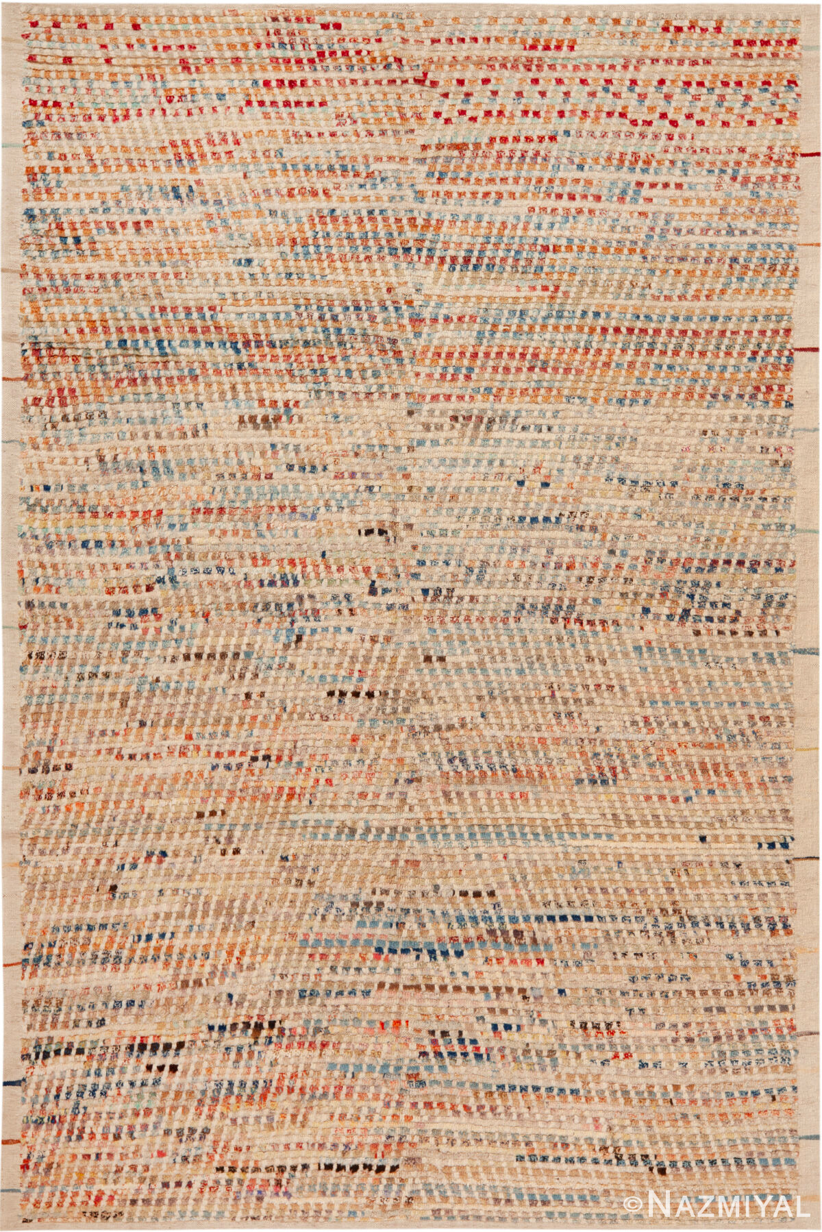 Modern Central Asian Abstract Rug 12412 by Nazmiyal Rugs