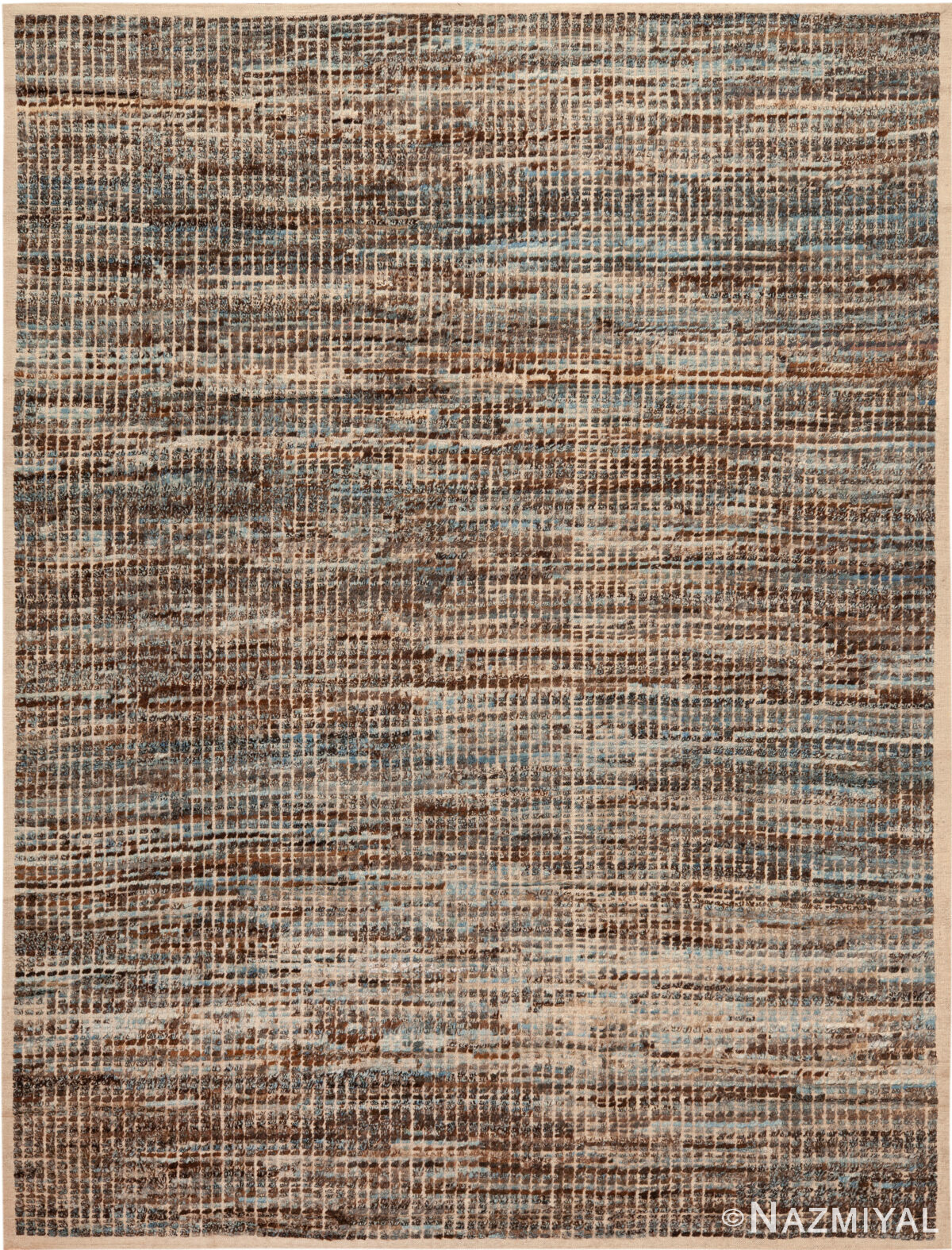 Modern Central Asian Abstract Rug 12419 by Nazmiyal Rugs