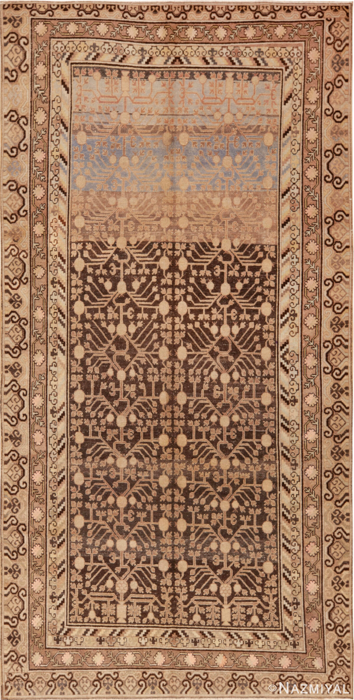 Vintage East Turkestan Khotan Rug 72704 by Nazmiyal Rugs
