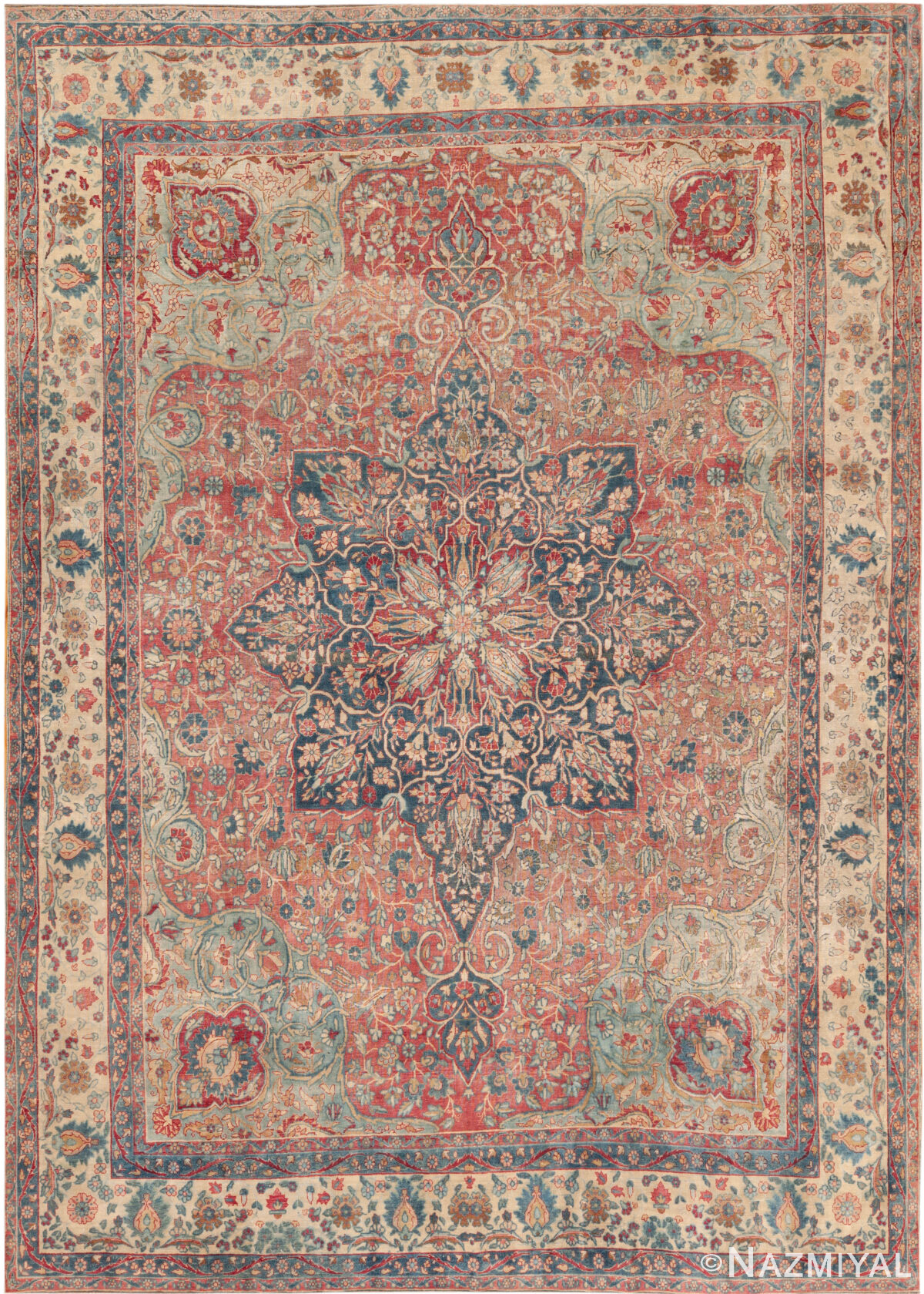 Vintage Persian Kerman Rug 72707 by Nazmiyal Rugs