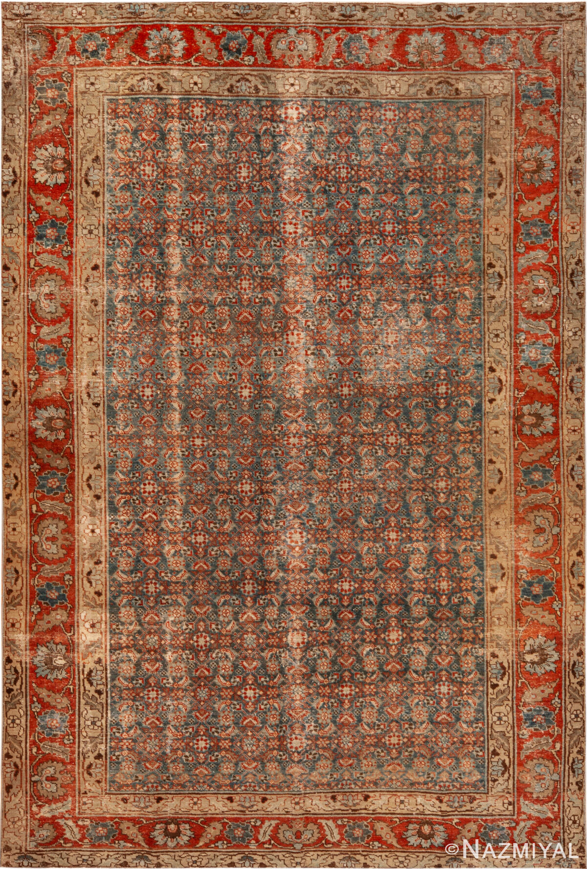 Vintage Persian Tabriz Rug 72705 by Nazmiyal Rugs