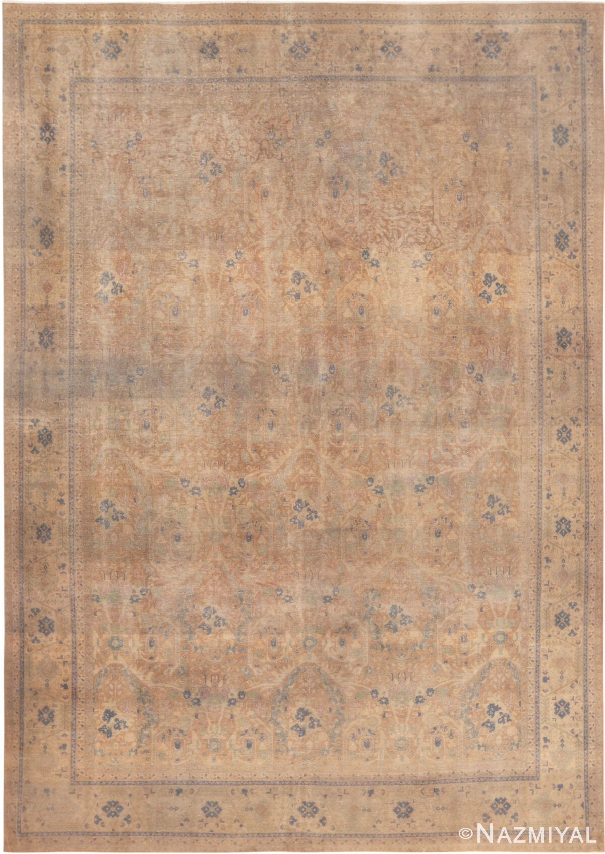 Vintage Persian Tabriz Rug 72711 by Nazmiyal Rugs
