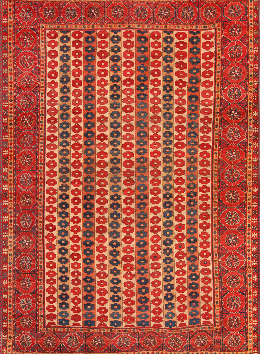 Antique Afghan Beshir Rug 71313 Featured Nazmiyal Rugs
