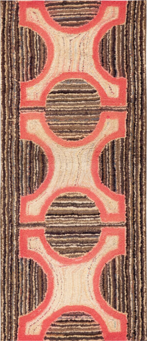 Antique American Hooked Rug 74146 by Nazmiyal Rugs