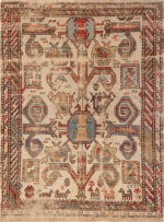 Antique Caucasian Darband Dagestan Rug 74167 by Nazmiyal Rugs