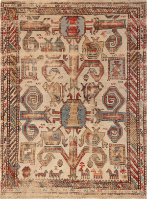 Antique Caucasian Darband Dagestan Rug 74167 by Nazmiyal Rugs