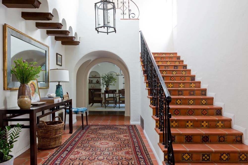 Antique Caucasian Runner Rug in Spanish Home by Nazmiyal Rugs