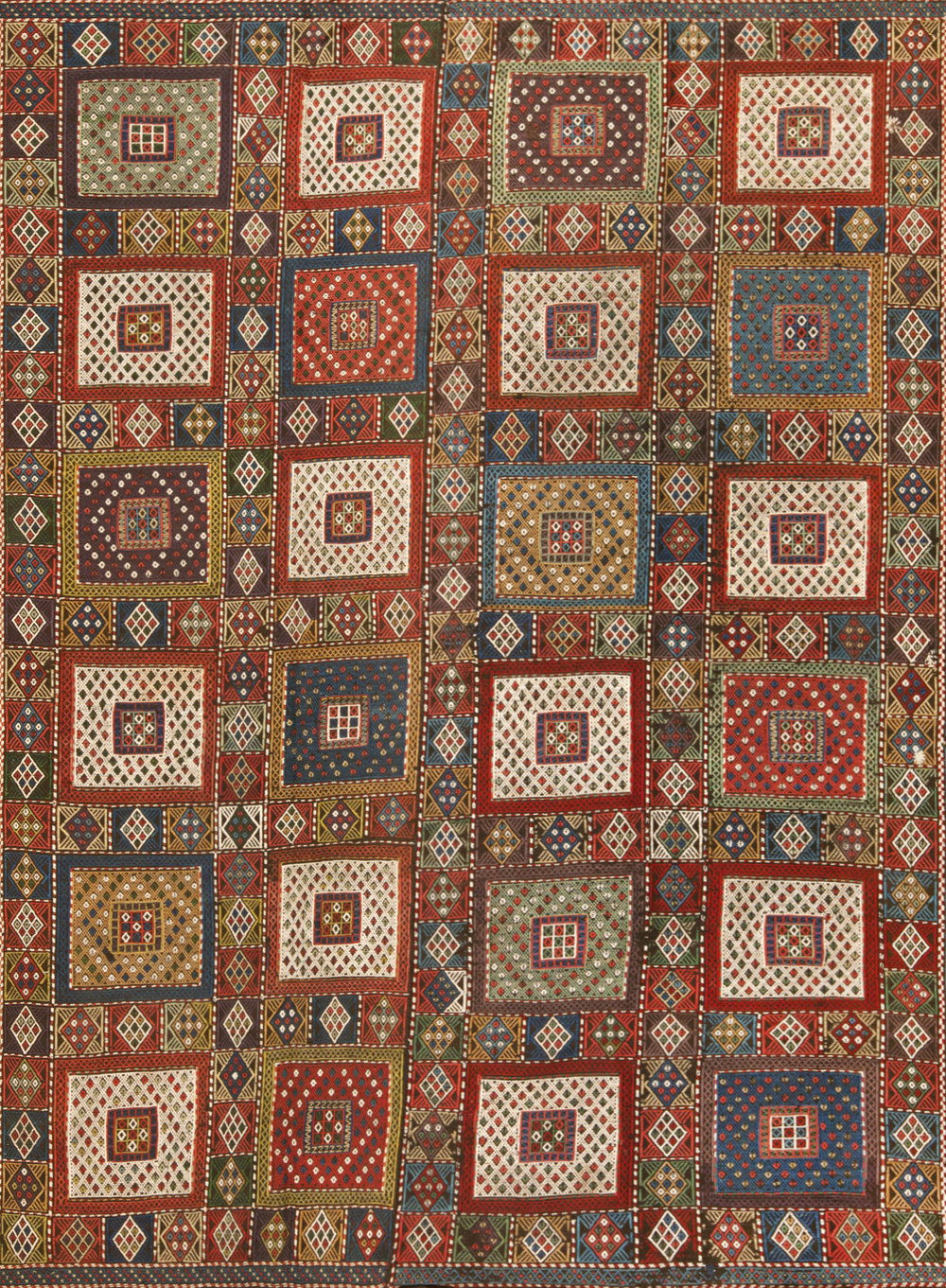 Antique Caucasian Verneh Kilim 73072 Featured Nazmiyal Rugs