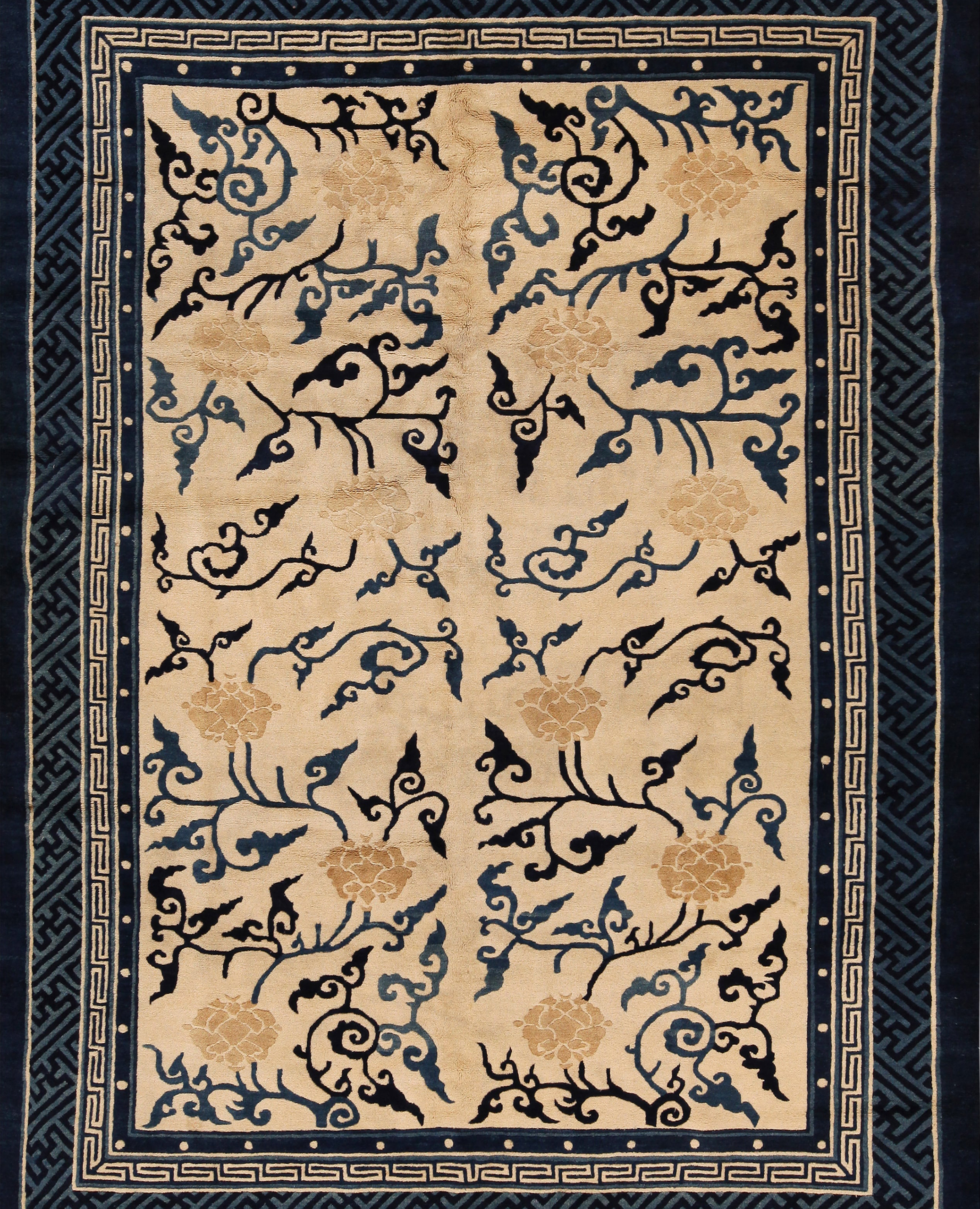 Antique Chinese Peking Rug 71496 by Nazmiyal Rugs