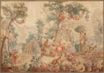 Antique French Silk and Wool Tapestry 74153 by Nazmiyal Rugs
