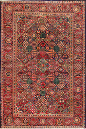 Antique Persian Kashan Rug 95032 by Nazmiyal Rugs