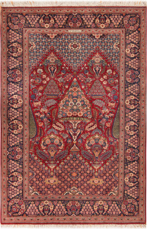 Antique Persian Kashan Rug 95033 by Nazmiyal Rugs