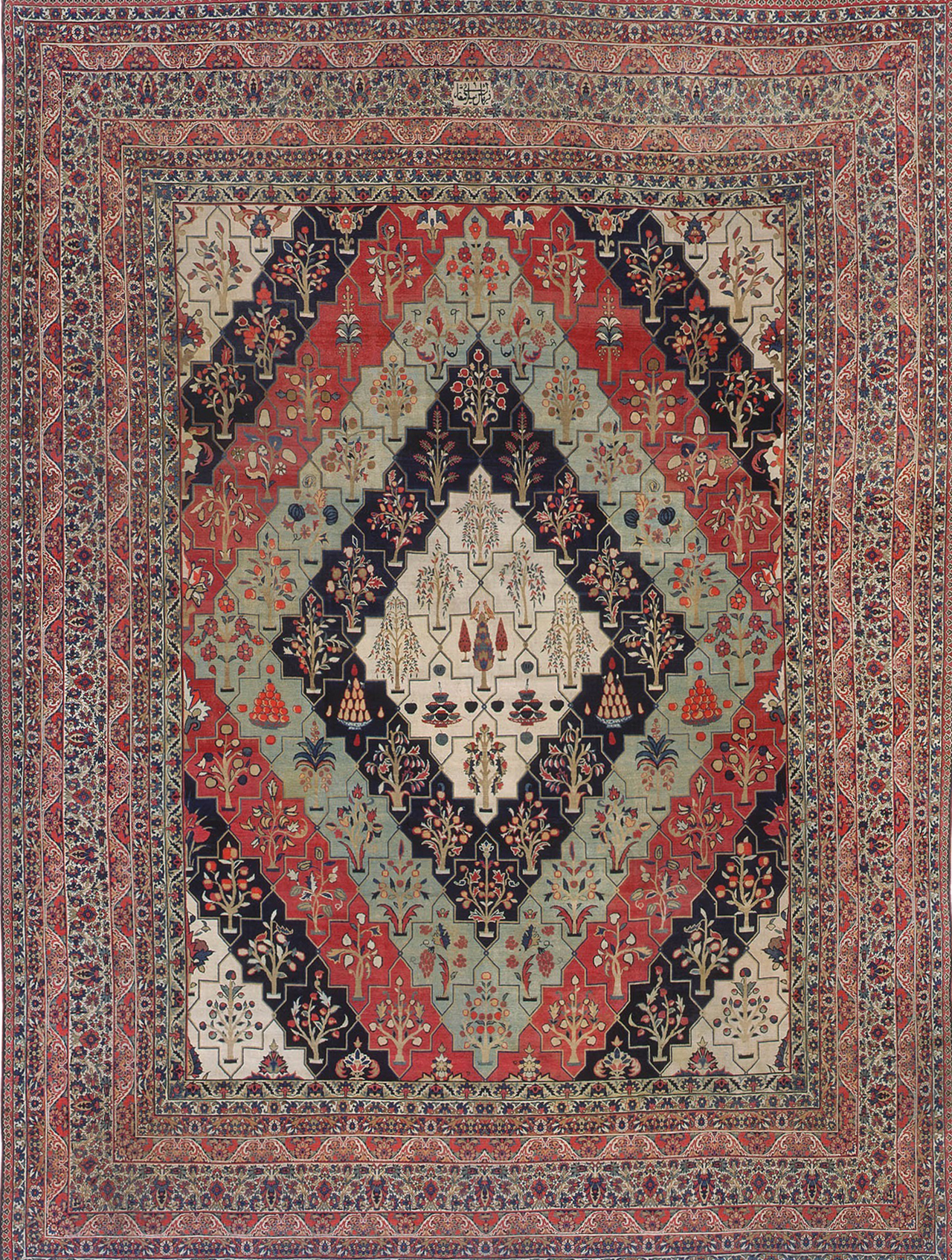 Antique Persian Kerman Rug 3403 Featured Nazmiyal Rugs