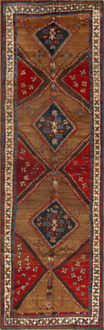 Antique Persian Kurdish Runner Rug Antique Persian Kurdish Runner Rug 74004 by Nazmiyal Rugs
