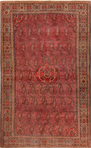 Antique Persian Sarouk Farahan Rug 95077 by Nazmiyal Rugs