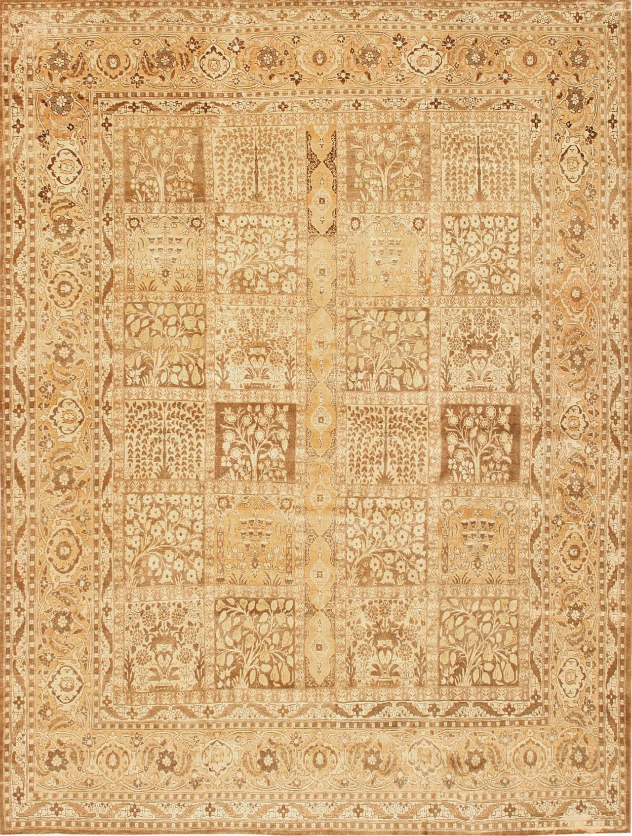 Antique Persian Tabriz Rug 42623 Featured Nazmiyal Rugs