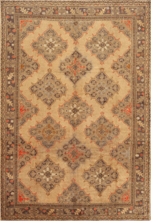 Antique Turkish Oushak Rug 74160 by Nazmiyal Rugs