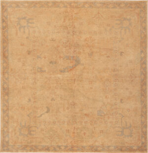 Antique Turkish Oushak Rug 74161 by Nazmiyal Rugs