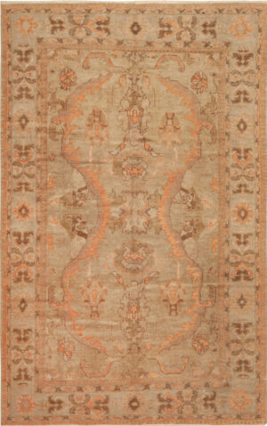 Antique Turkish Oushak Rug 74162 by Nazmiyal Rugs
