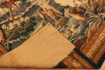 Back of Antique Flemish Silk and Wool Tapestry Back of Antique Flemish Silk and Wool Tapestry 74080 by Nazmiyal Rugs