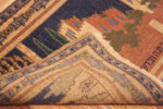 Back of Antique Israel Bezalel Rug Back of Antique Israel Bezalel Rug 74083 by Nazmiyal Rugs