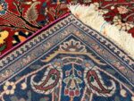 Back of Floral Antique Persian Mohtashem Kashan Prayer Design Rug 72854 by Nazmiyal Antique Rugs