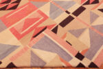 Back View of Modern Central Asian Swedish Style Kilim Rug Back View of Modern Central Asian Swedish Style Kilim Rug 74071 by Nazmiyal Rugs