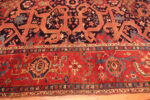 Border of Antique Persian Heriz Rug Border of Antique Persian Heriz Rug 74051 by Nazmiyal Rugs