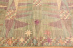Border of Modern Central Asian Swedish Inspired Rug Border of Modern Central Asian Swedish Inspired Rug 74137 by Nazmiyal Rugs