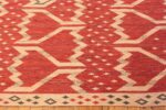 Border on Modern Swedish Inspired Kilim Rug 74176 by Nazmiyal Rugs