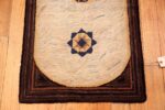 Bottom of Antique American Hooked Rug 74143 by Nazmiyal Rugs
