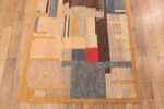 Bottom of Modern Swedish Inspired Kilim Runner Rug Bottom of Modern Swedish Inspired Kilim Runner Rug 74175 by Nazmiyal Rugs