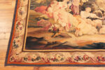 Corner of Antique French Silk Wool Tapestry 74079 by Nazmiyal Rugs