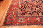 Corner of Antique Persian Heriz Rug Corner of Antique Persian Heriz Rug 74051 by Nazmiyal Rugs