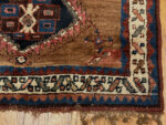 Corner of Antique Persian Kurdish Runner Rug Corner of Antique Persian Kurdish Runner Rug 74004 by Nazmiyal Rugs