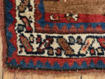 Corner Detail of Antique Persian Kurdish Runner Rug Corner Detail of Antique Persian Kurdish Runner Rug 74004 by Nazmiyal Rugs
