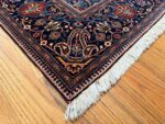 Corner of Floral Antique Persian Mohtashem Kashan Prayer Design Rug 72854 by Nazmiyal Antique Rugs
