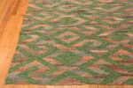 Corner of Modern Swedish Kilim Rug Corner of Modern Swedish Kilim Rug 74182 by Nazmiyal Rugs
