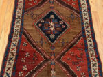 Diamond Pattern on Antique Persian Kurdish Runner Rug Diamond Pattern on Antique Persian Kurdish Runner Rug 74004 by Nazmiyal Rugs