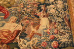 Detail of Antique Flemish Silk and Wool Tapestry Detail of Antique Flemish Silk and Wool Tapestry 74080 by Nazmiyal Rugs