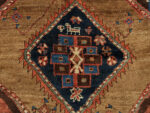 Diamond Detail on Antique Persian Kurdish Runner Rug Diamond Detail on Antique Persian Kurdish Runner Rug 74004 by Nazmiyal Rugs