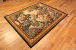 Floor view of Antique Flemish Silk and Wool Tapestry Floor view of Antique Flemish Silk and Wool Tapestry 74080 by Nazmiyal Rugs